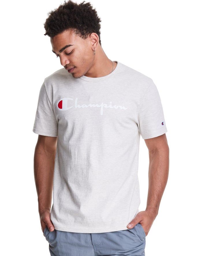 Camiseta Champion Hombre - Heritage Vintage Logo ( Blancas ) 9130842-RP